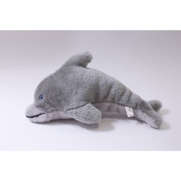 Dolphin, Medium Plush, Vintage, Toy, Sea, Ocean, Stuffed Animal, ~ 250521-WH 712 - Picture 1 of 3